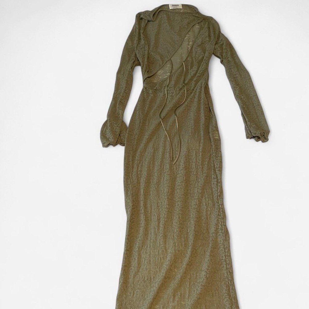 House of CB Giovanna Stone Floral Lace Maxi Dress